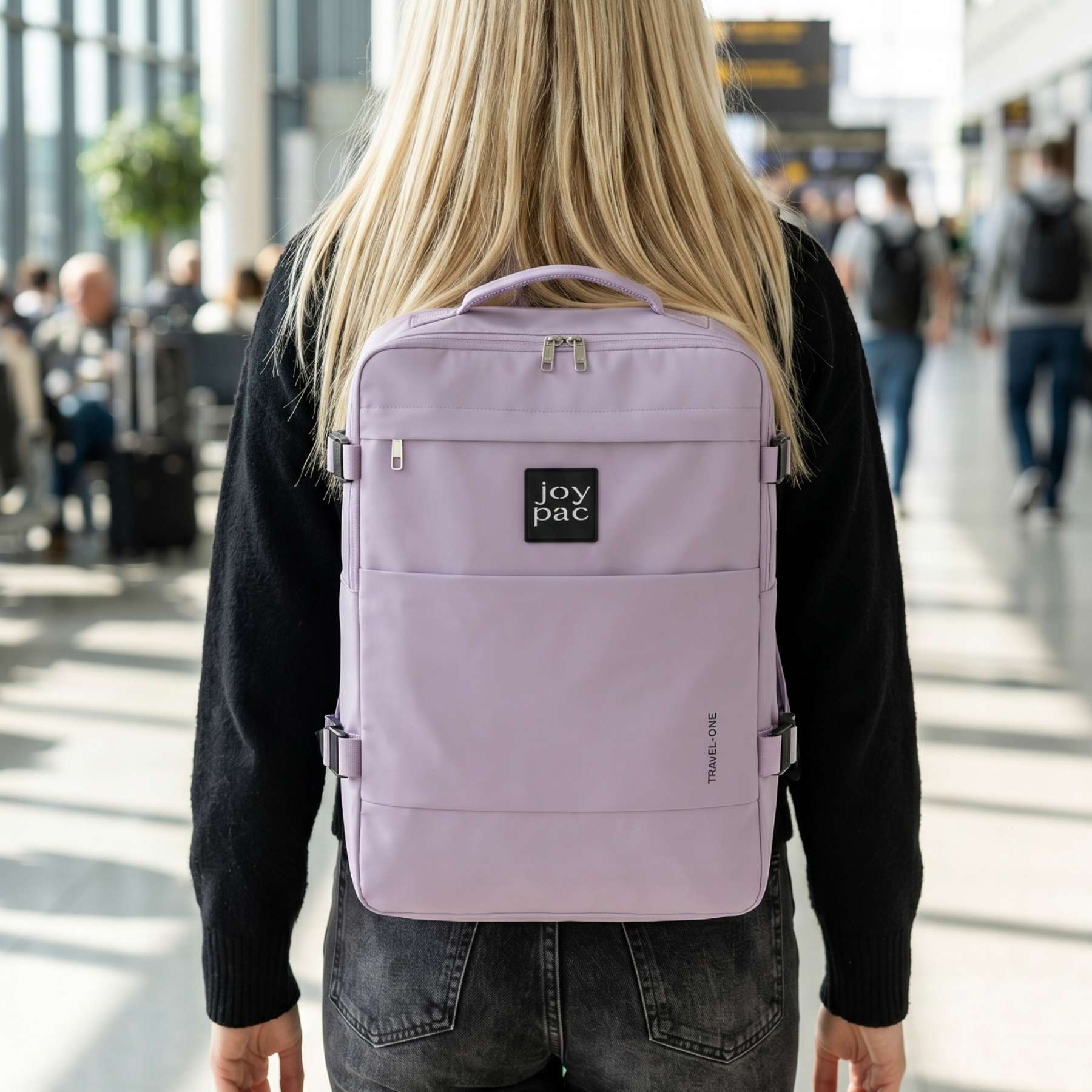 Plecak podróżny JOYPAC TRAVEL-ONE 40x30x20 bagaż podręczny do samolotu fioletowy