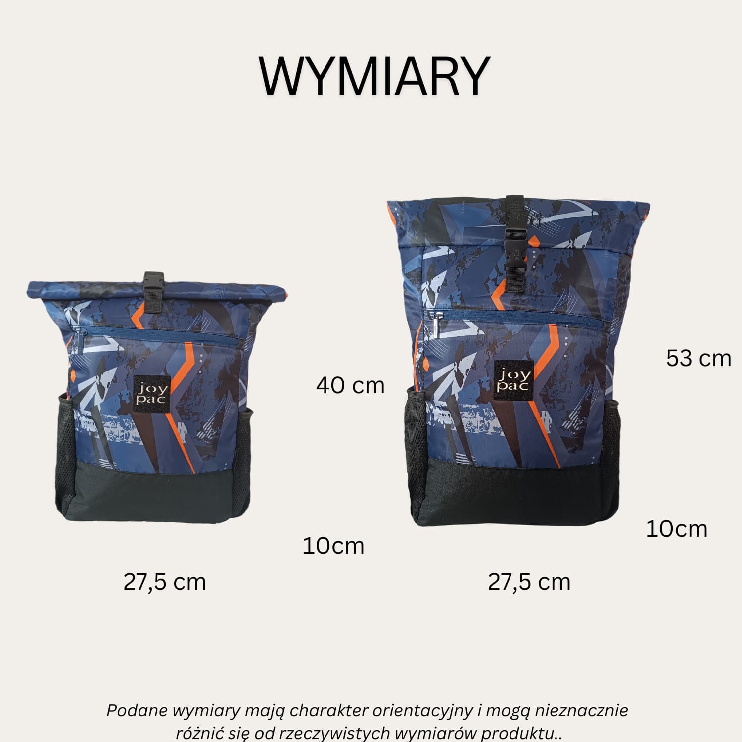 Plecak roll top wielofunkcyjny na laptopa JOYPAC Rollbag granatowy