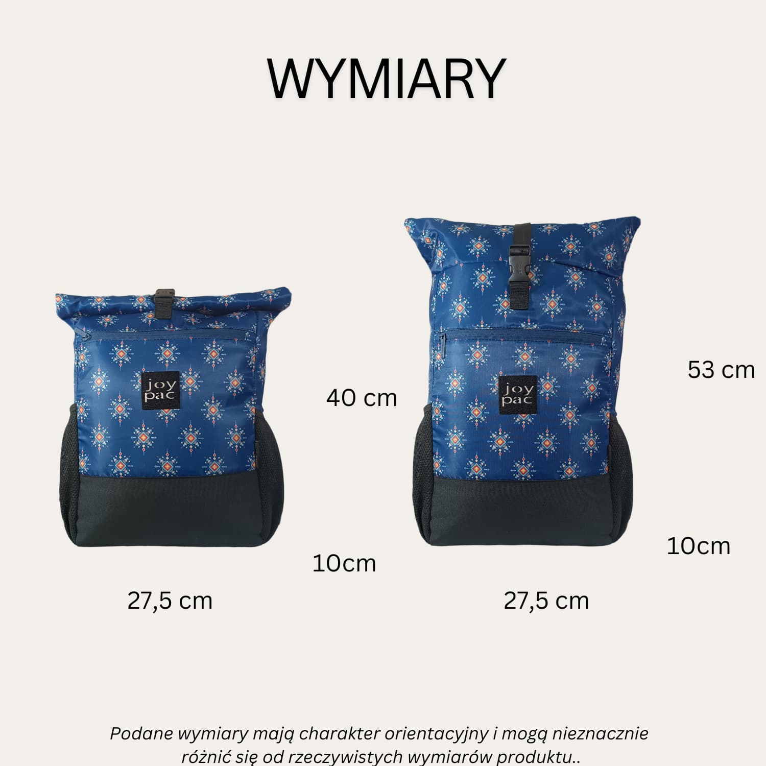 Plecak roll top wielofunkcyjny na laptopa JOYPAC Rollbag niebieski