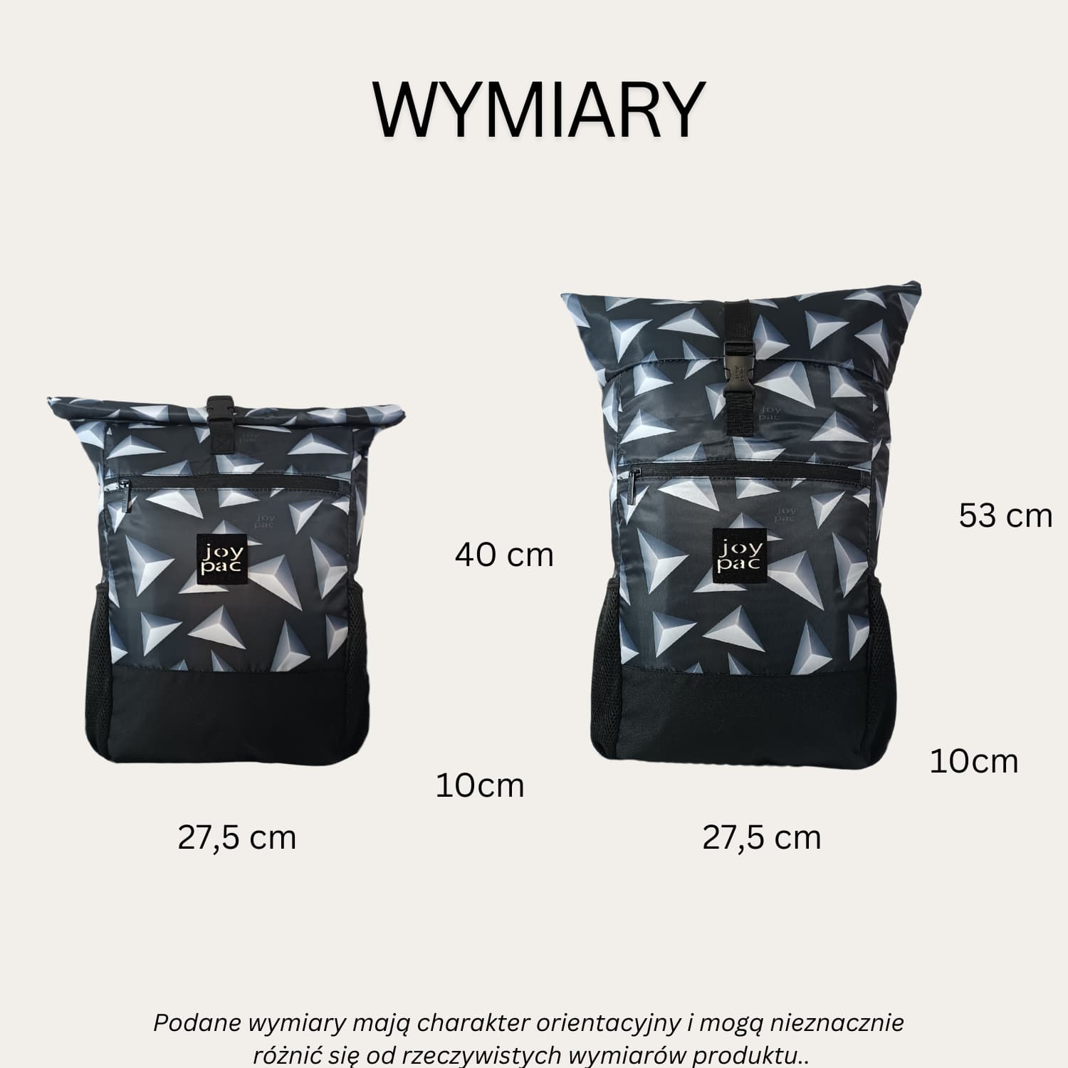 Plecak roll top wielofunkcyjny na laptopa JOYPAC Rollbag czarny