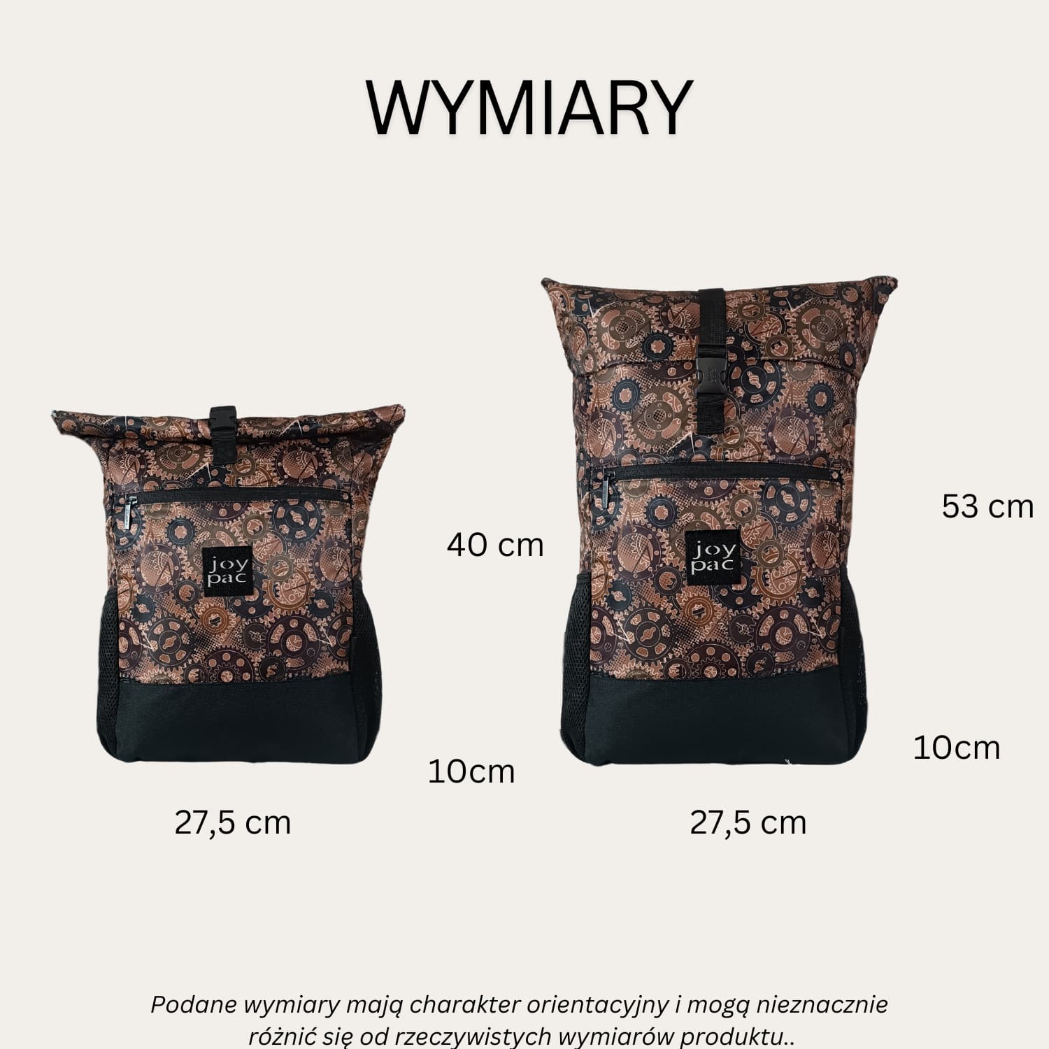Plecak roll top wielofunkcyjny na laptopa JOYPAC Rollbag brązowy