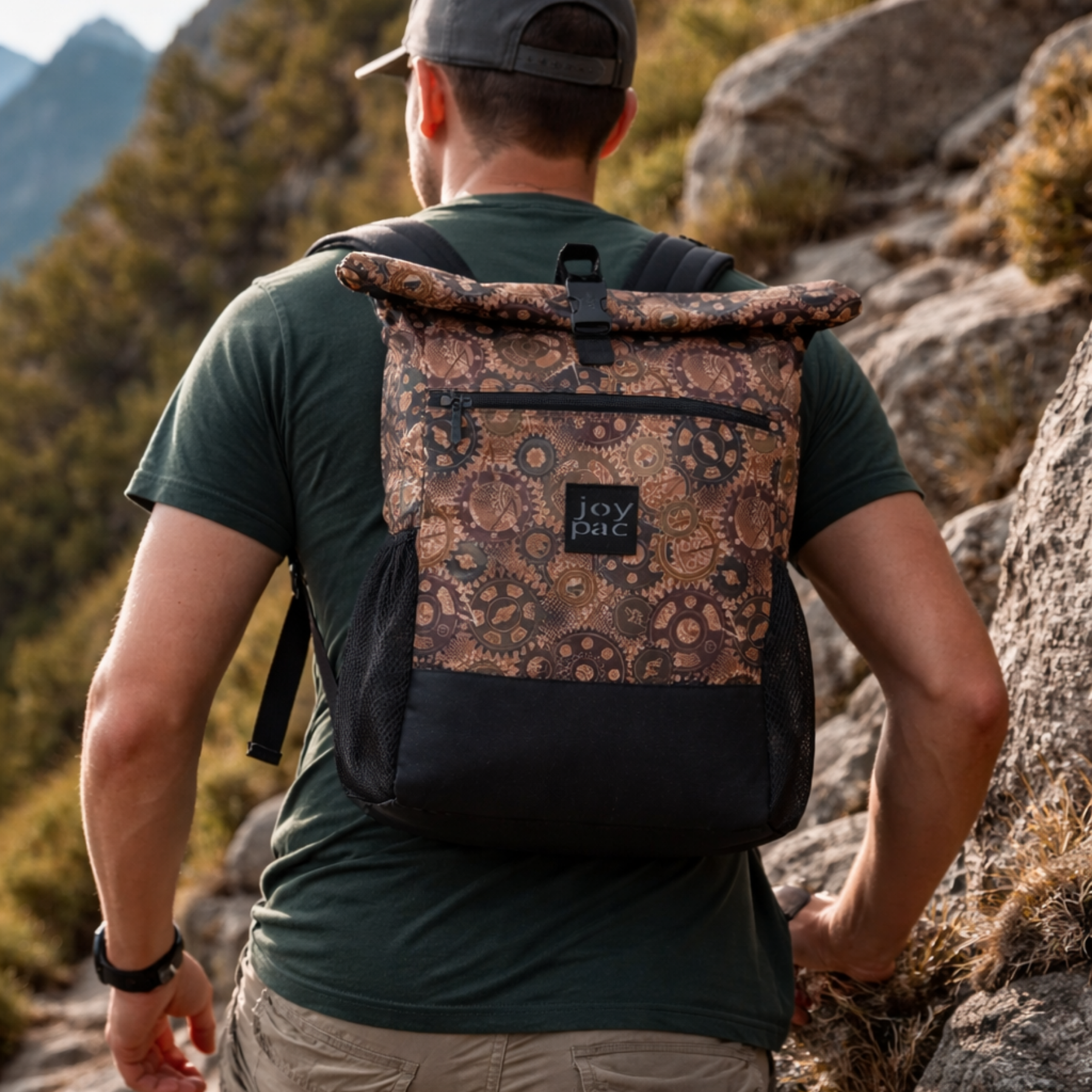 Plecak roll top wielofunkcyjny na laptopa JOYPAC Rollbag brązowy