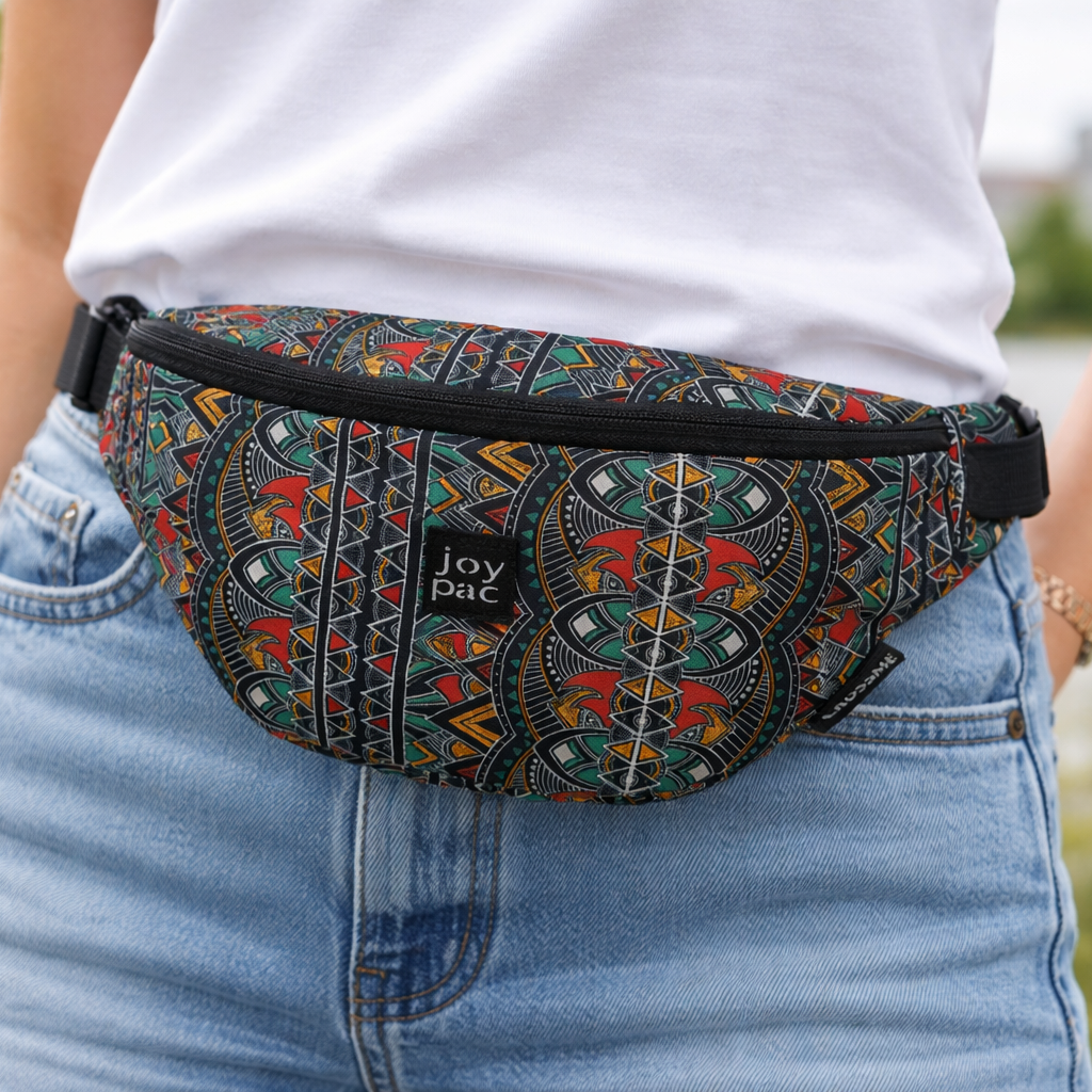 Nerka saszetka JOYPAC Crossme unisex, pojemna, zielona