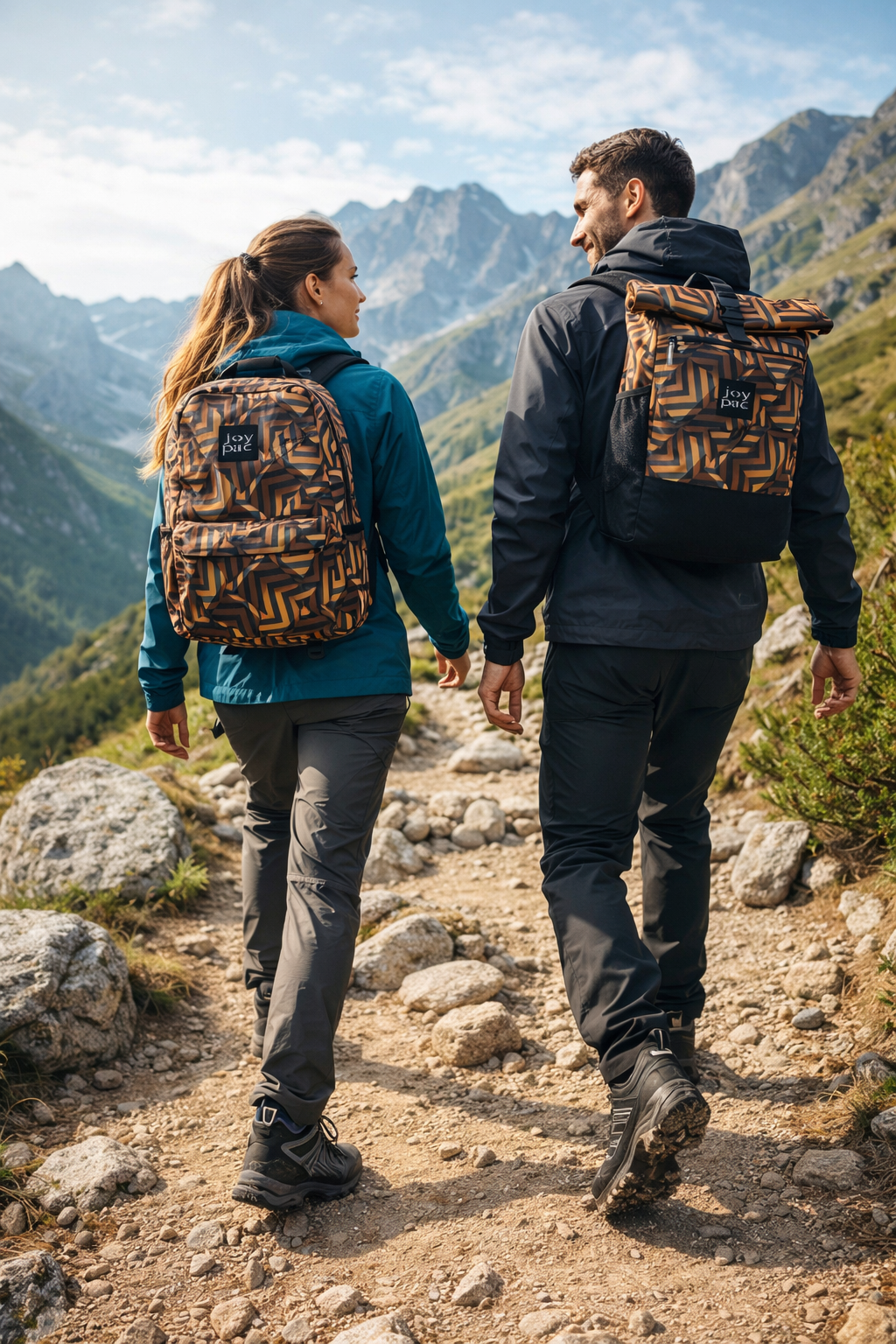 Plecak roll top wielofunkcyjny na laptopa JOYPAC Rollbag czarno-złoty