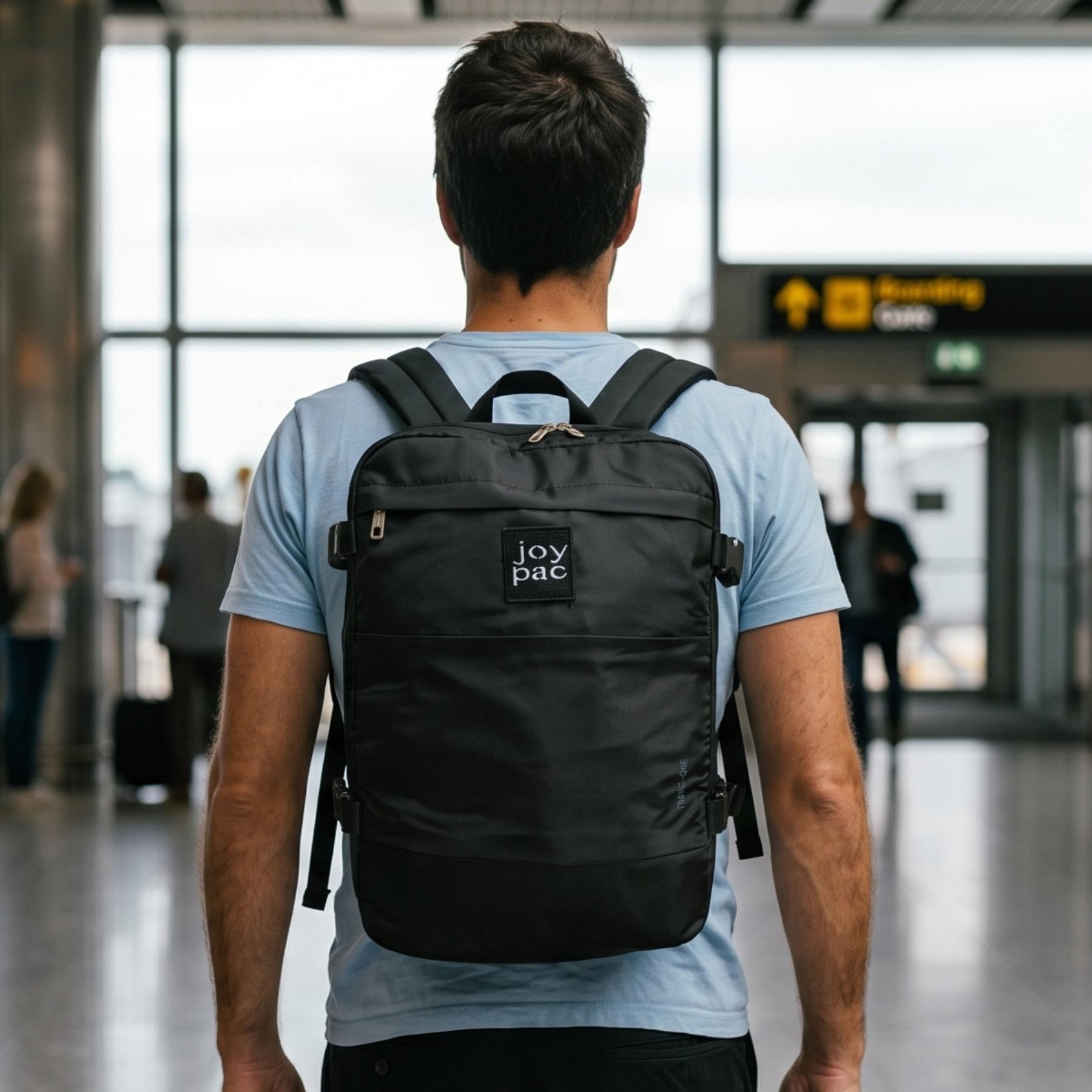 Plecak podróżny JOYPAC TRAVEL-ONE 40x30x20 bagaż podręczny do samolotu czarny